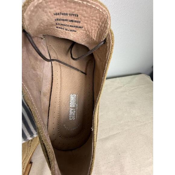 Stacy Adams Men's Cap Toe Dress Shoes  Size 13M Suede Sand - Picture 9 of 9